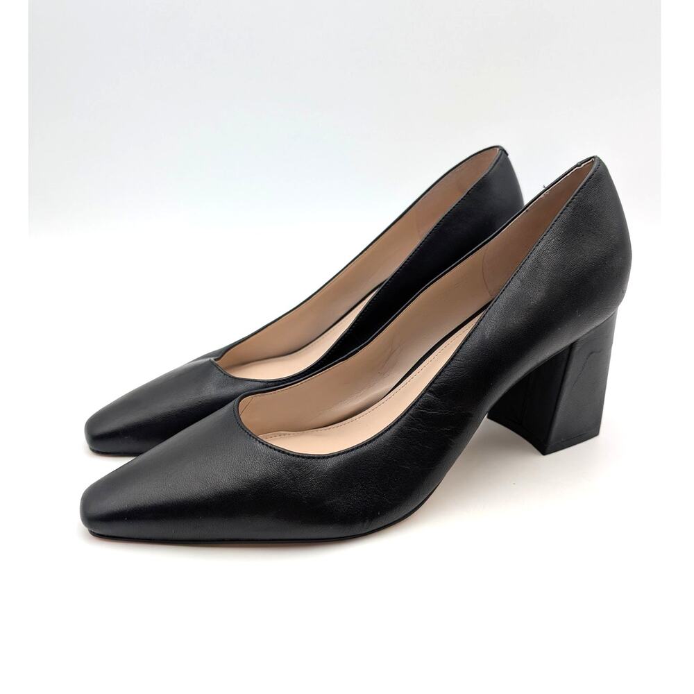 Marc Fisher LTD Zala Block Heel Pump Women's Pointed Toe Black Size US10M EU41